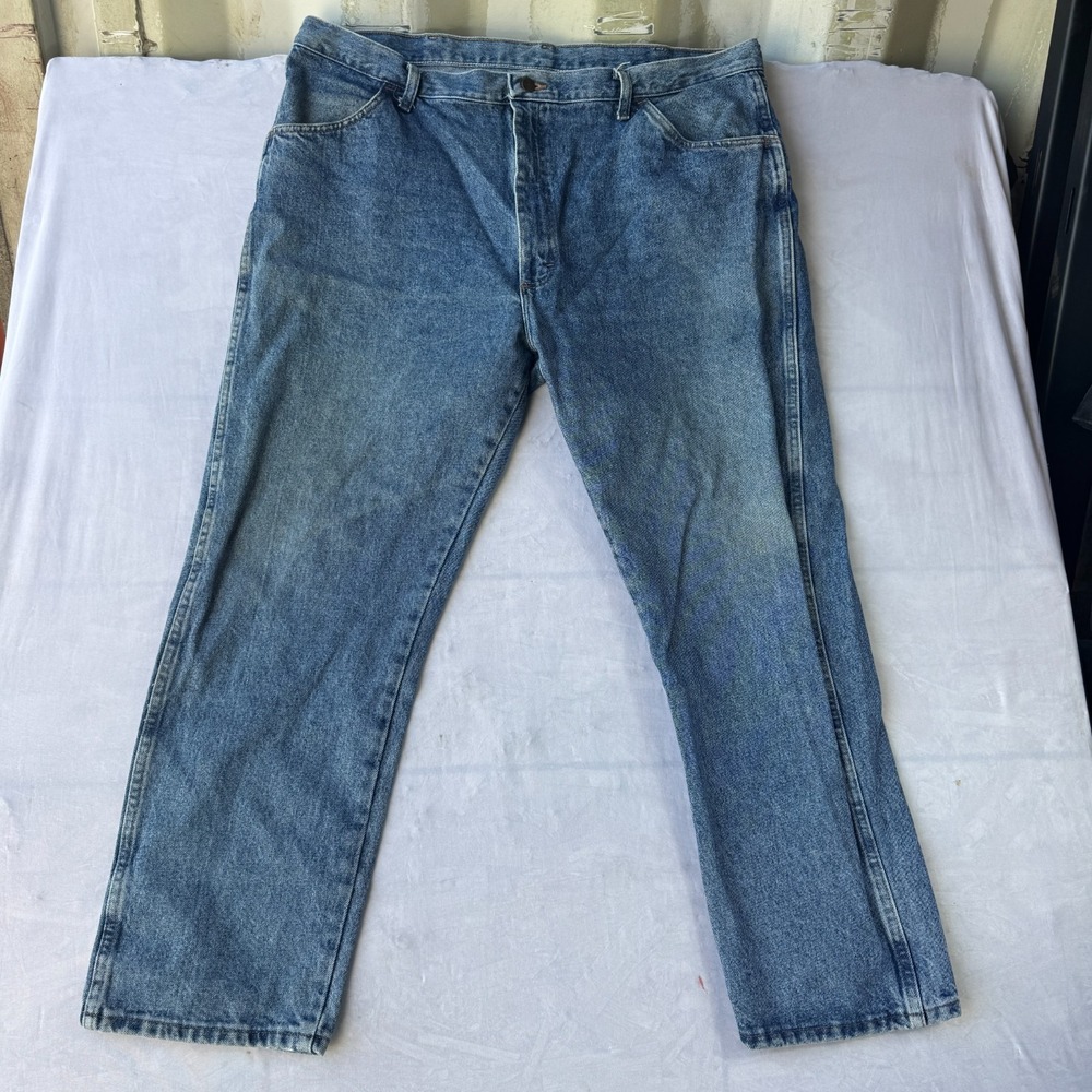 Rustler Jeans Mens 42x30 Blue Denim Cotton Streetwear Medium Washed Straight Leg